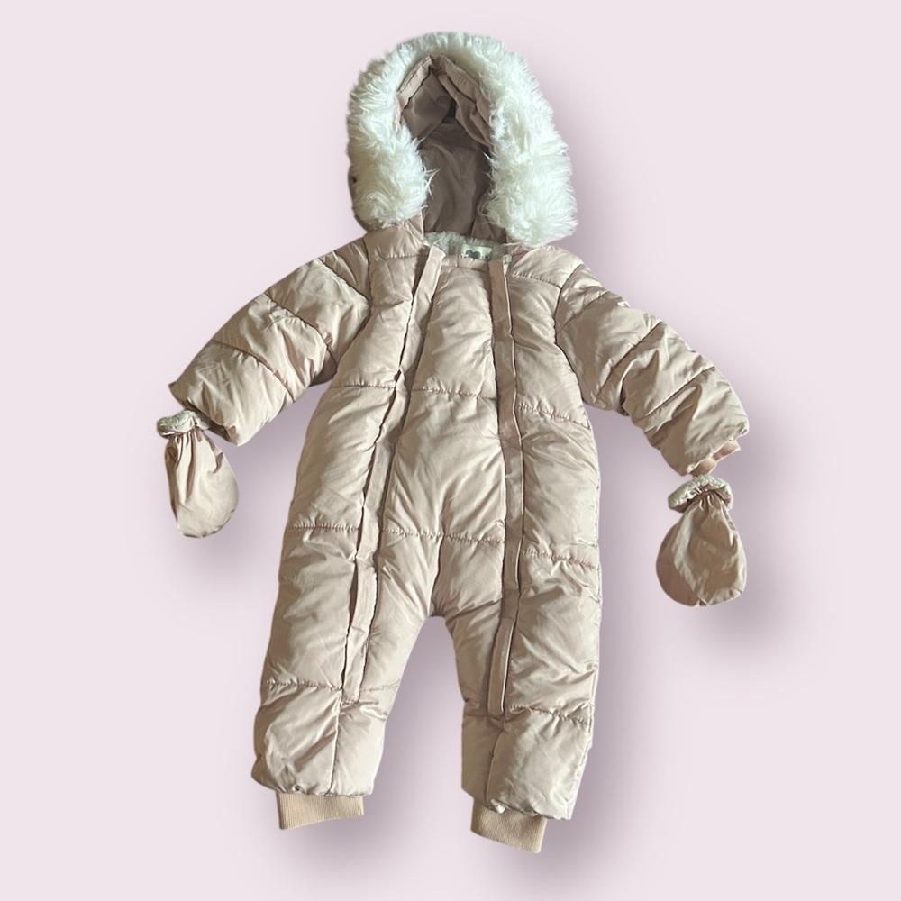 Cozy Cream Kids Snowsuit